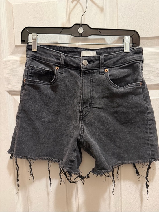 H&M Pants - H&M Black Frayed Hem Denim Shorts